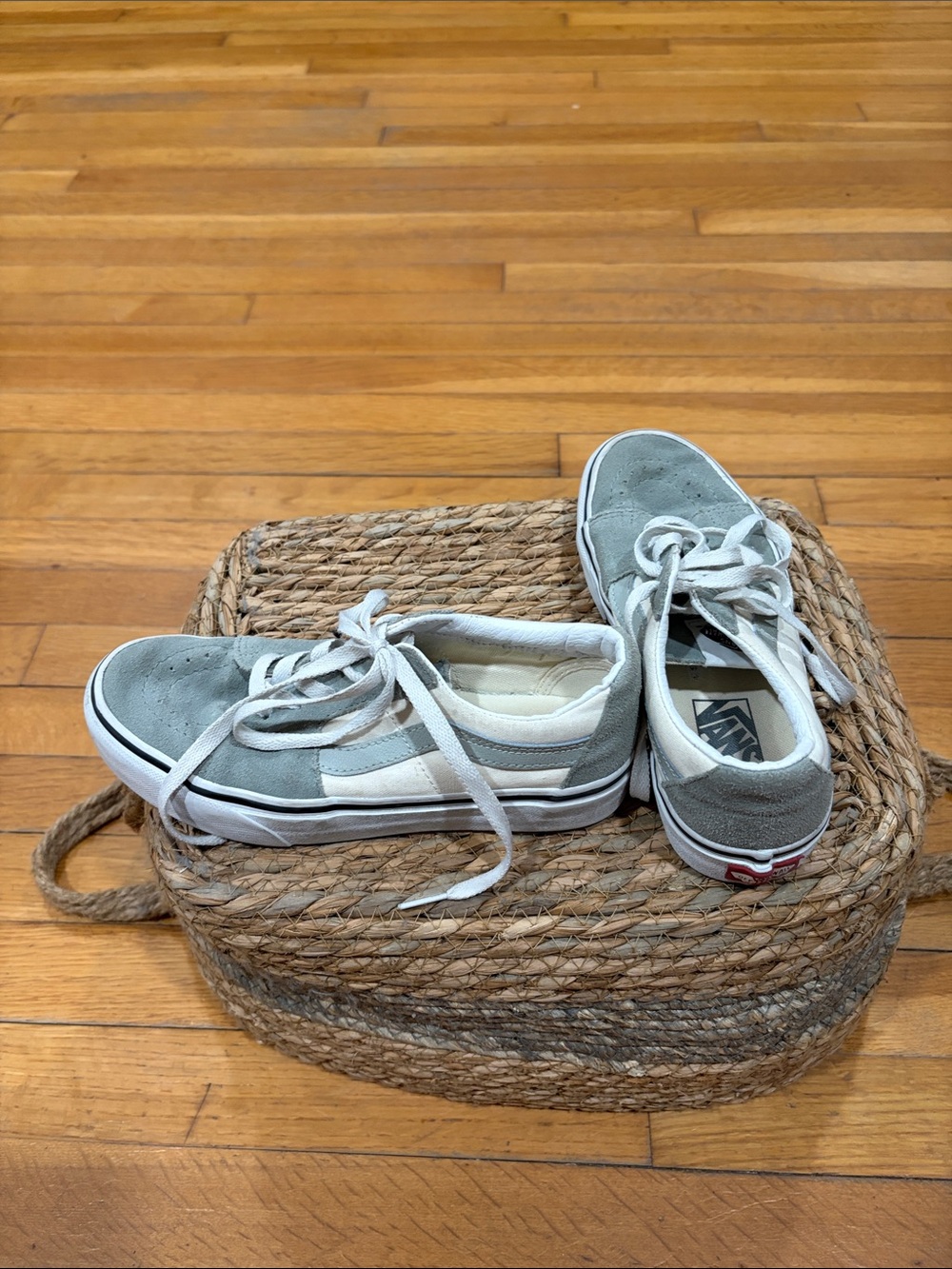 Vans Kids Old Skool Sneakers in Gray and White
